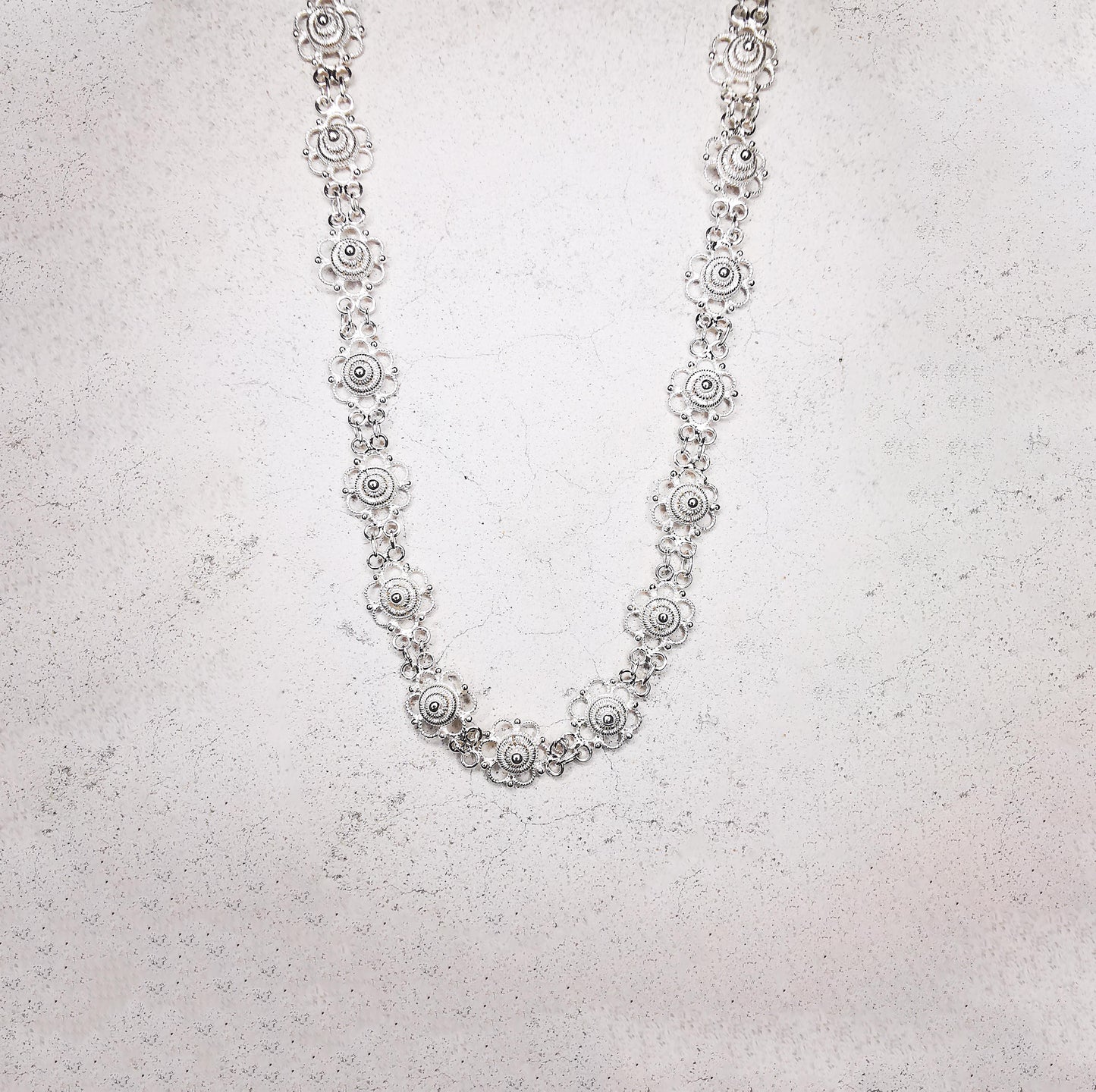 Filigree Flower Necklace