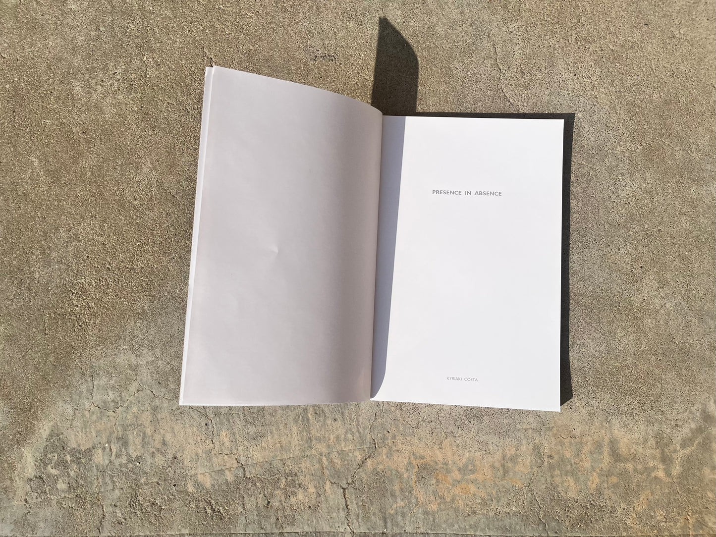 Presence in absence by Kyriaki Kosta