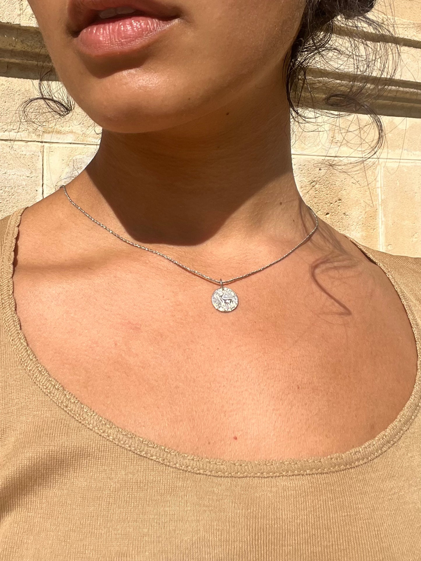 Silver Mouflon necklace
