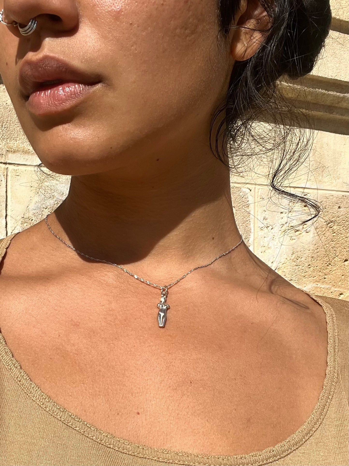 Silver Aphrodite necklace