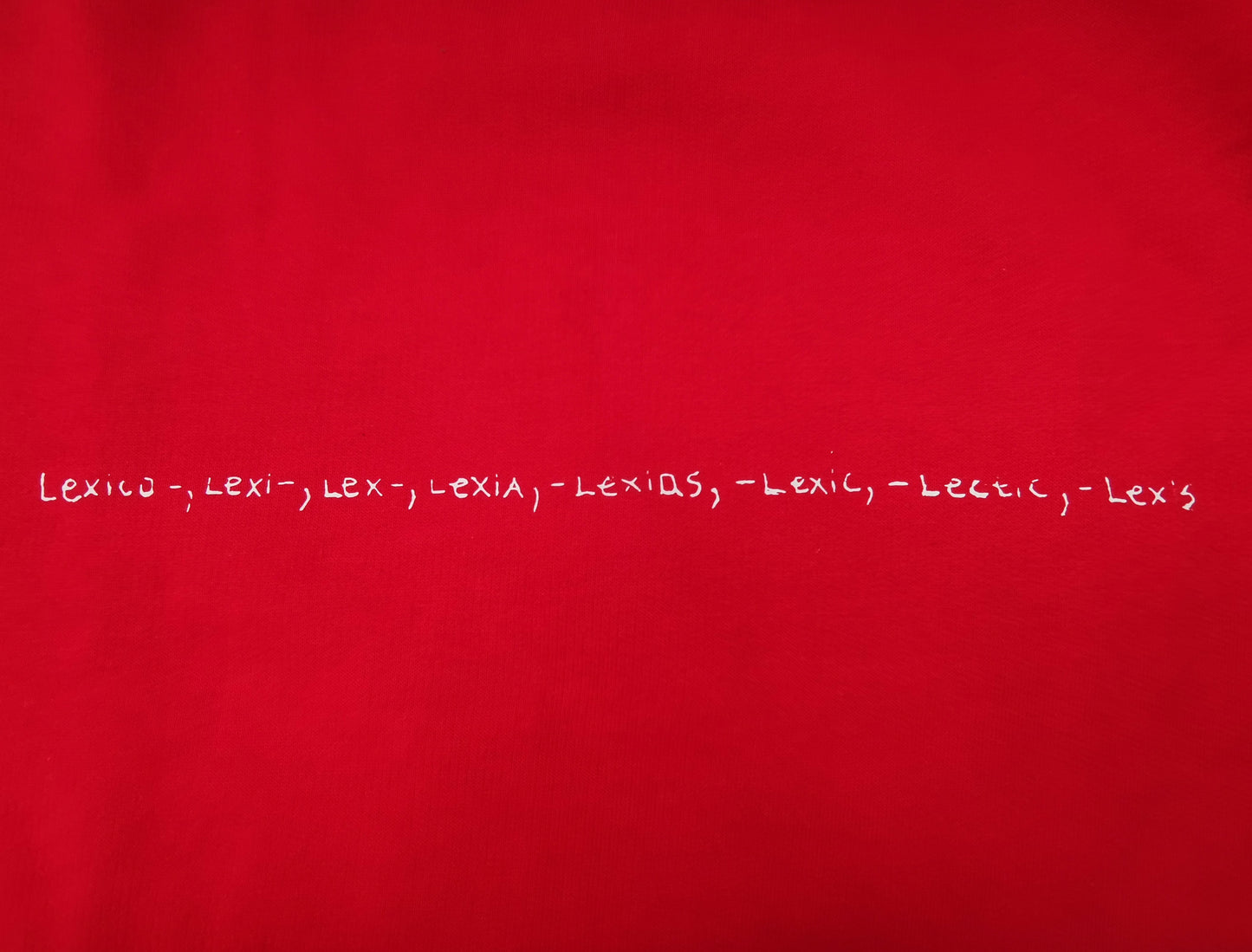 "Lexico" - Red Sweatshirt