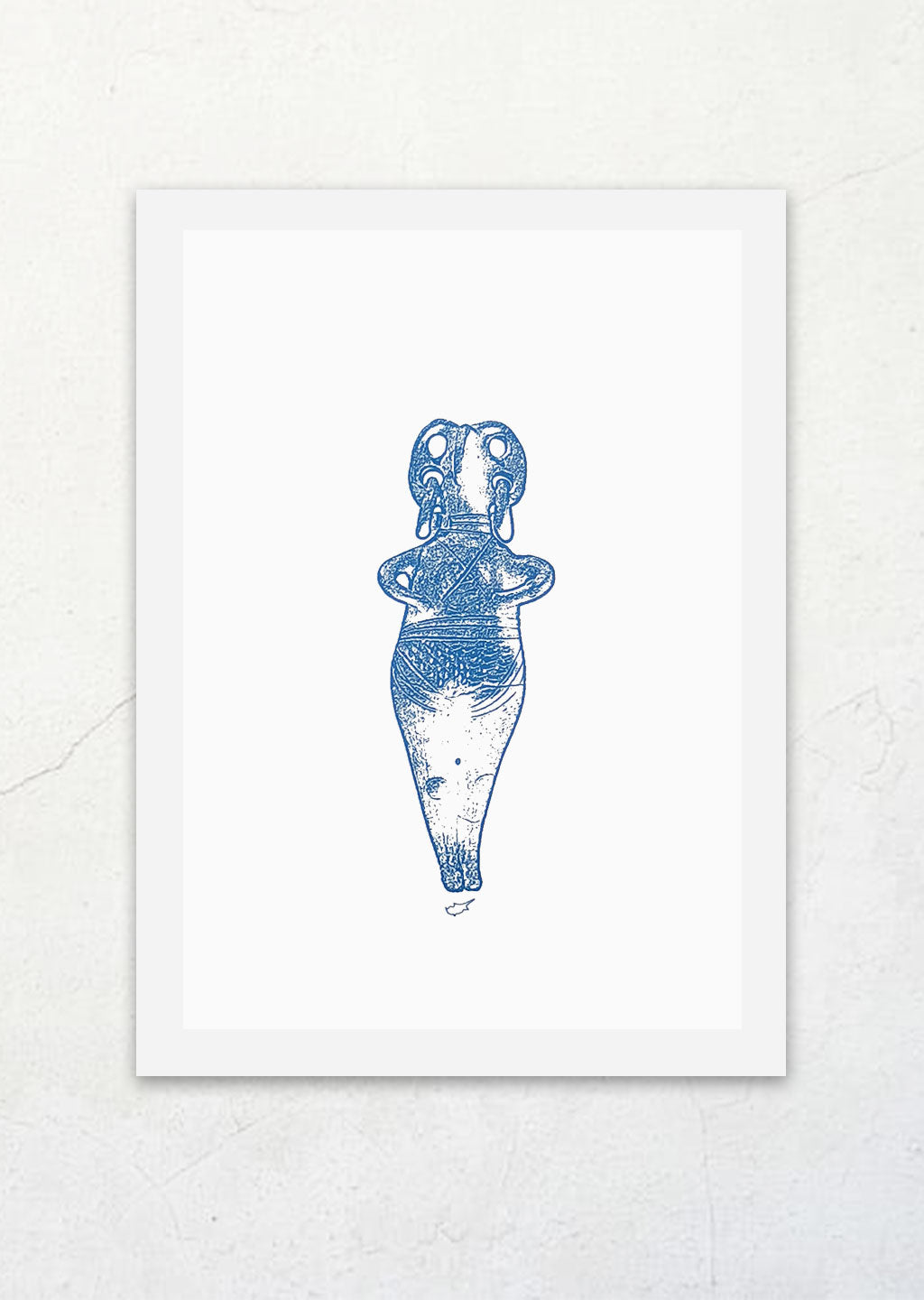 Female Figurine - Silkscreen Print