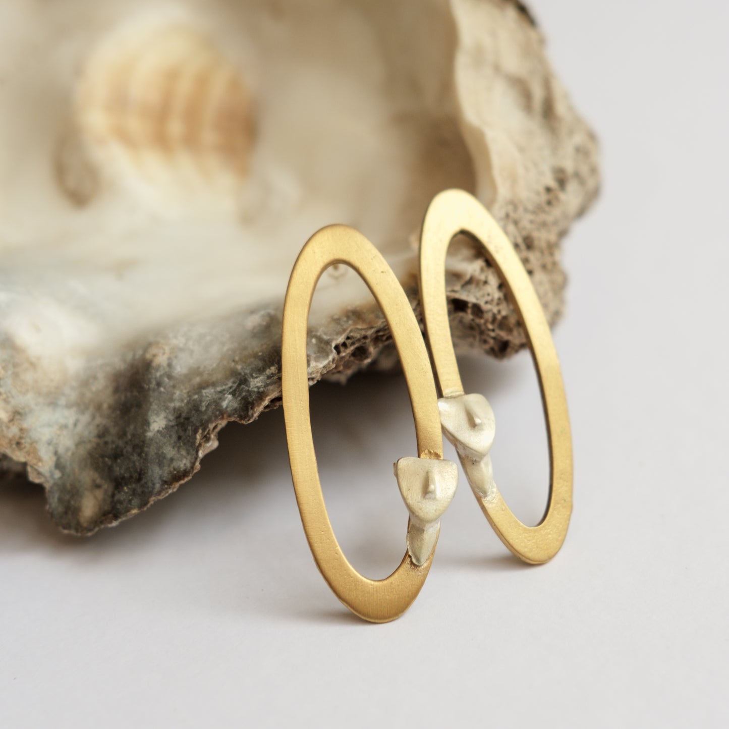Gold Sculpted Earrings