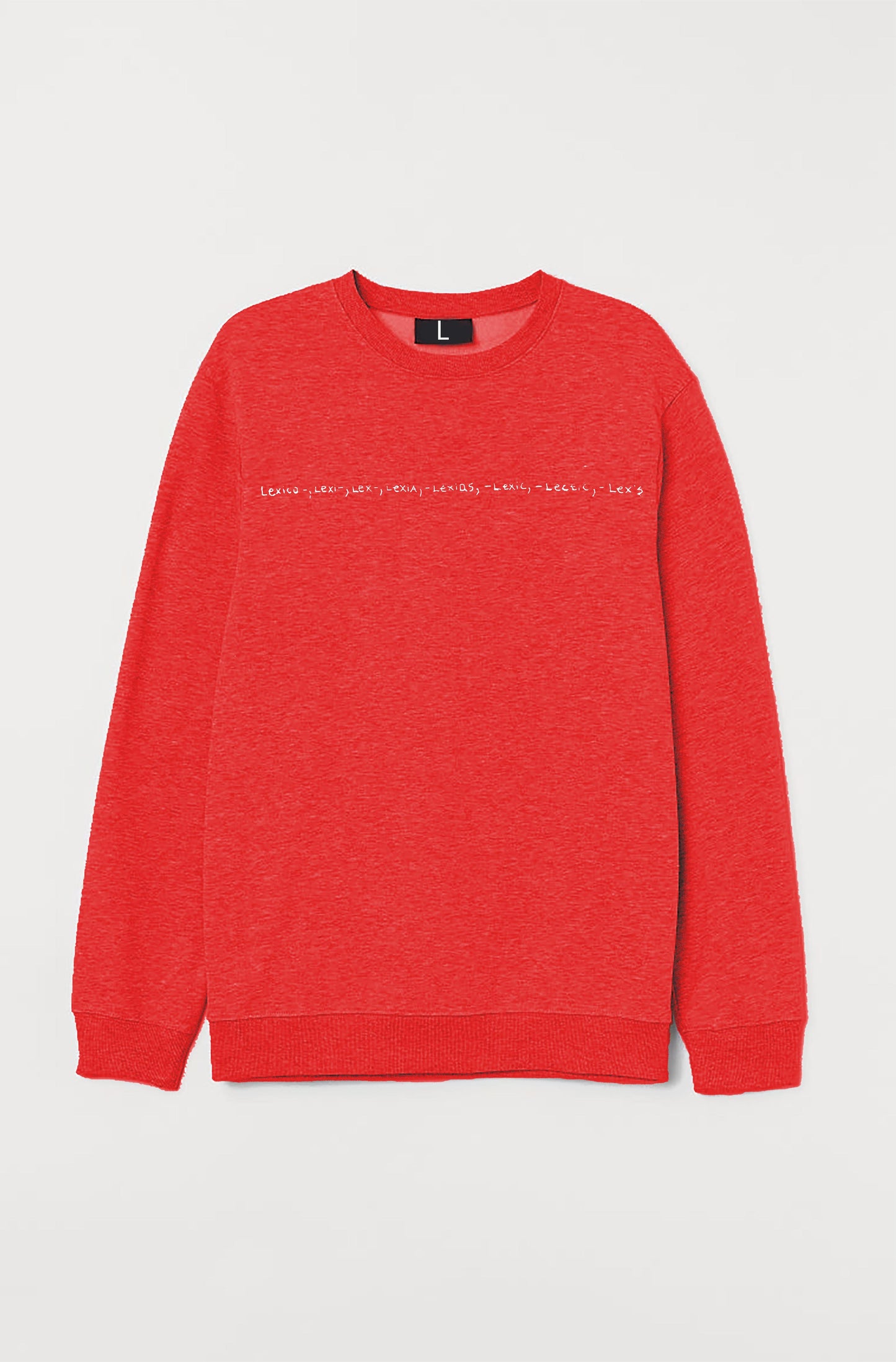 "Lexico" - Red Sweatshirt