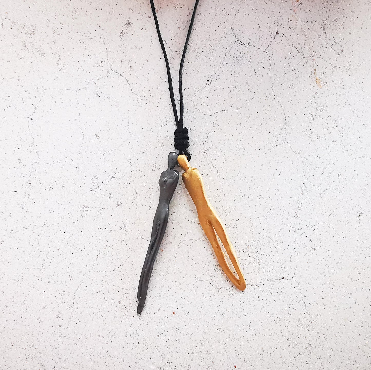 Male & Female Figurines Necklace