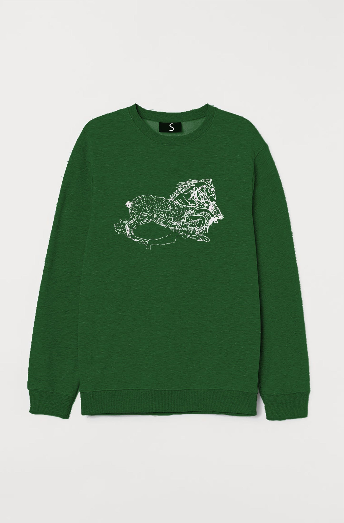 Cyprus & Horses Green Sweatshirt