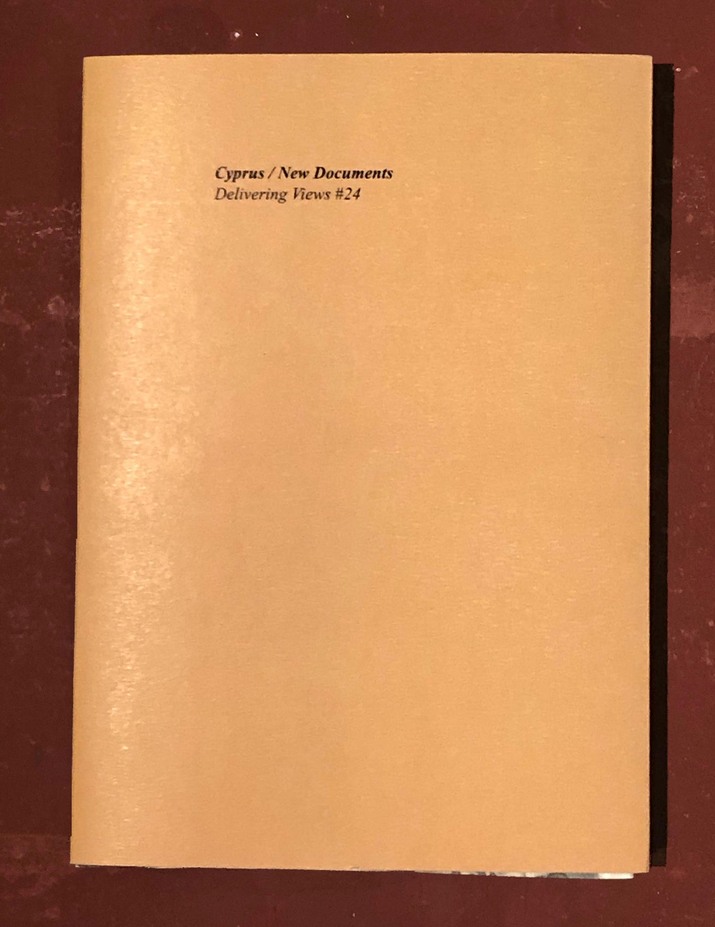 Delivering Views #24 - Book and Postcard Pack / "Cyprus/New Documents"