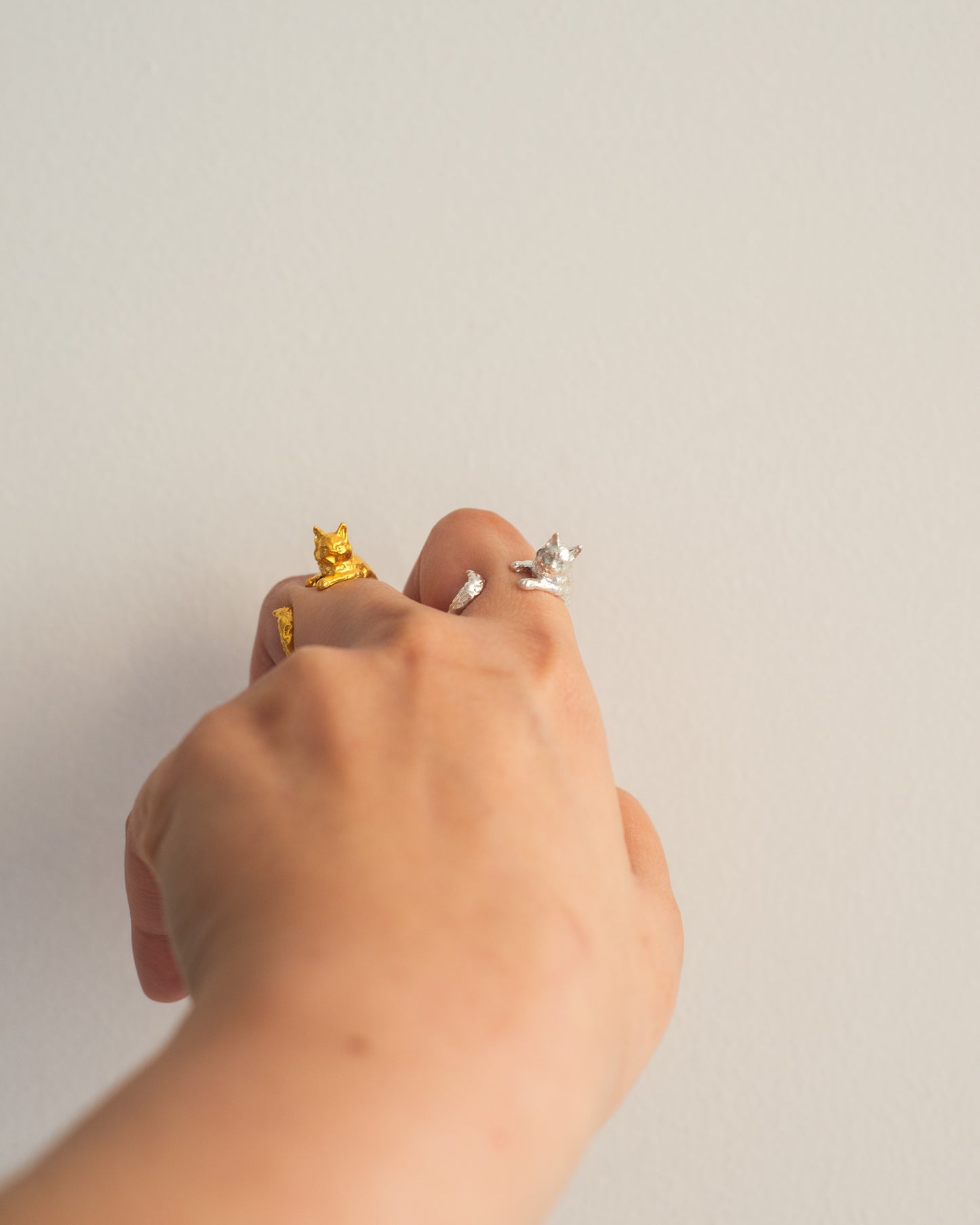 Handmade cat ring
