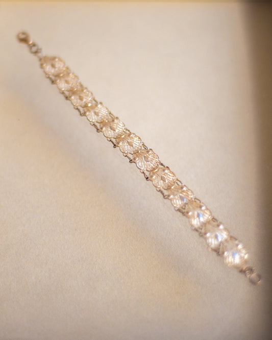 Silver weaved bracelet