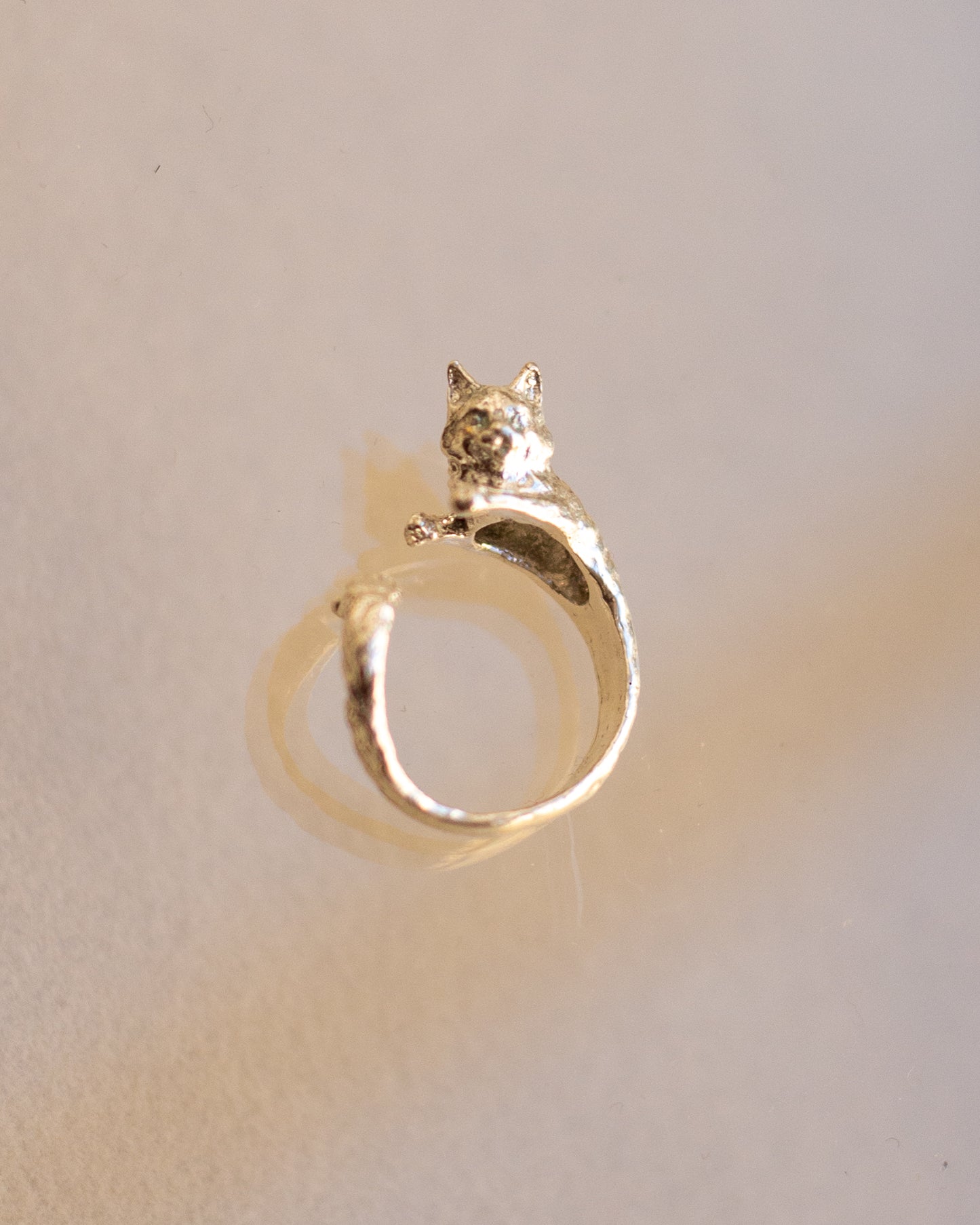 Handmade cat ring