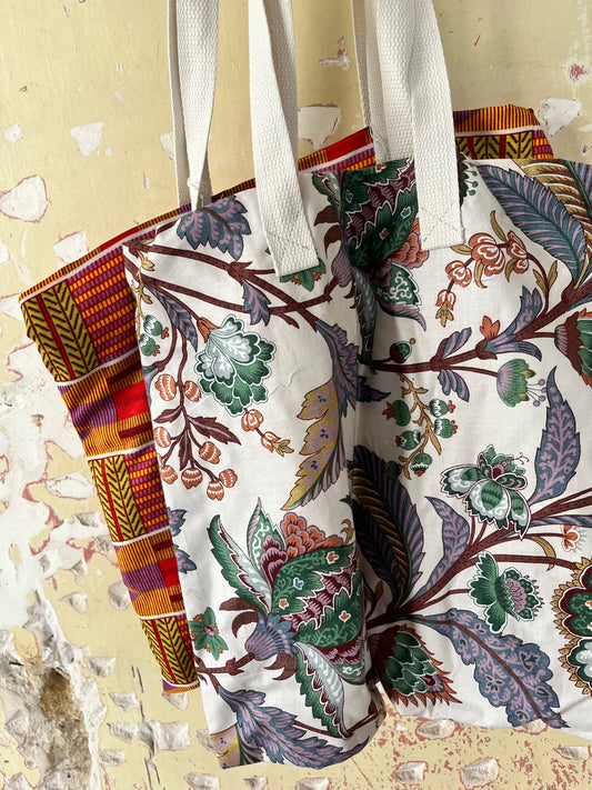 Colorful Print Tote Bag