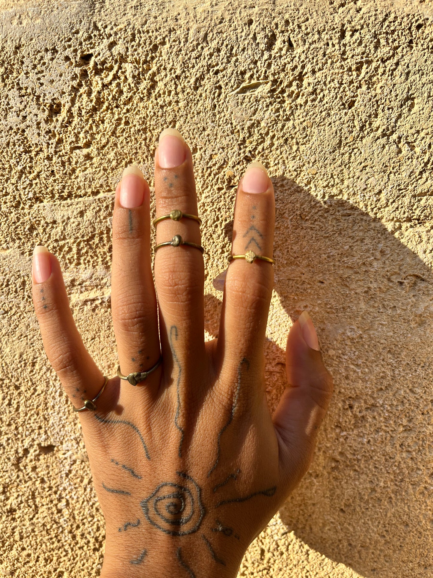 Bronze shaped rings