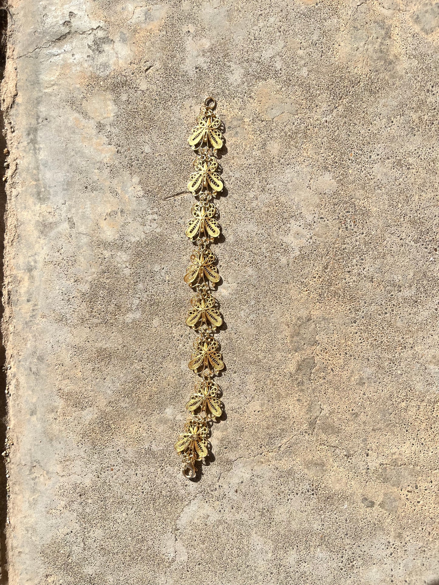 Gold butterfly bracelet