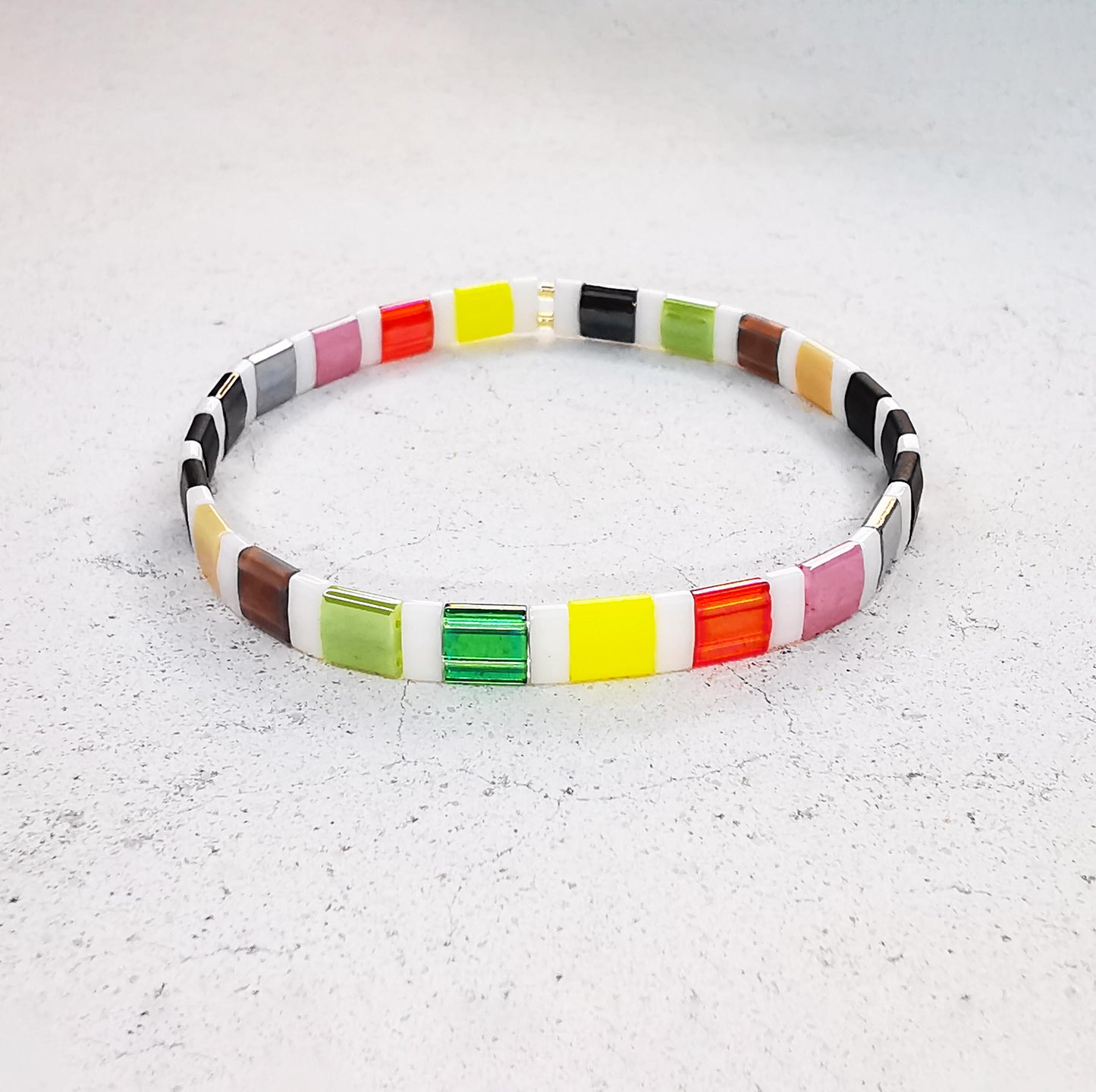 Rainbow Colors Ceramic Bracelet